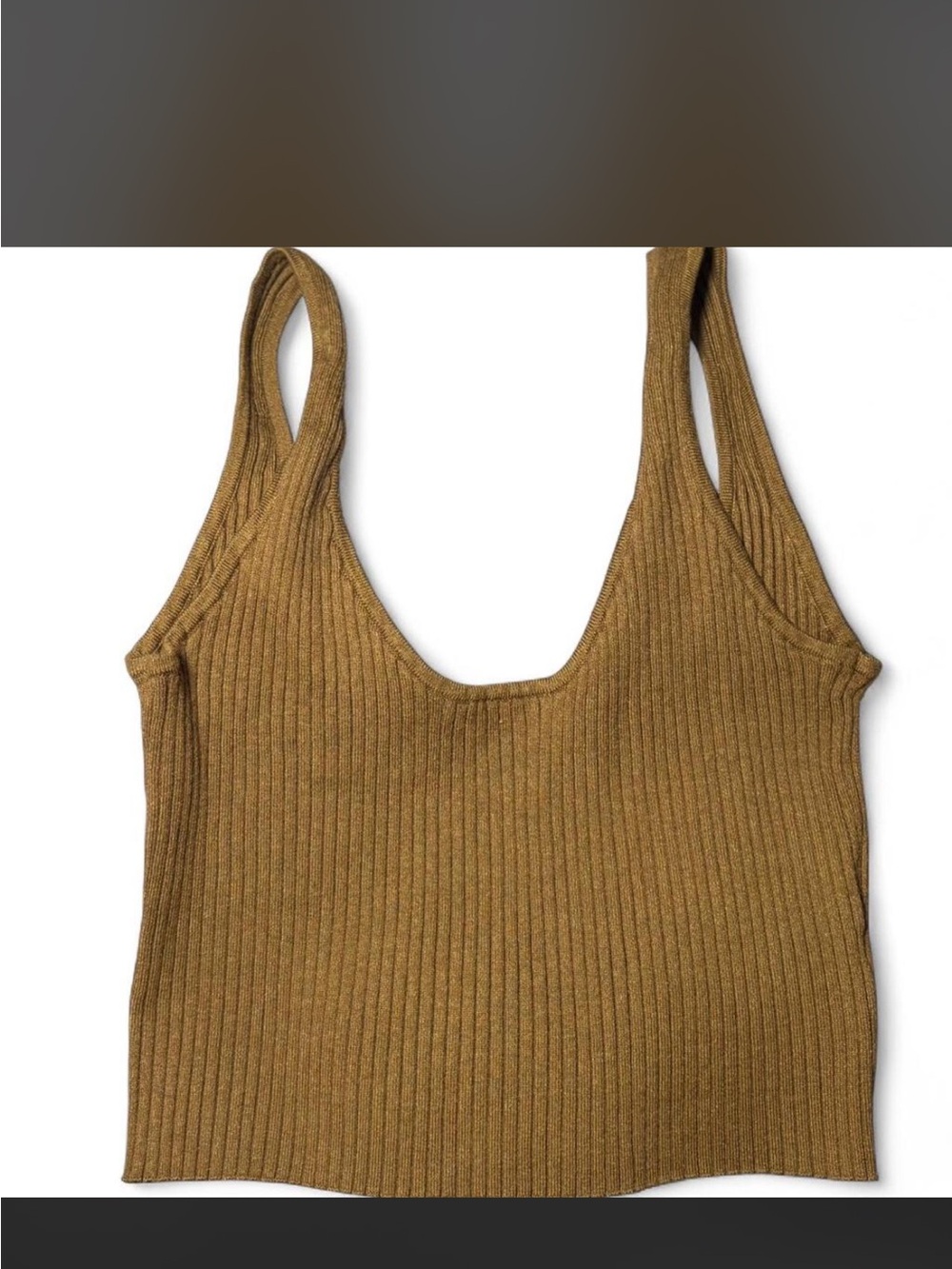 12th Tribe Olive Tank Top - Ribbed Knit Sleeveless